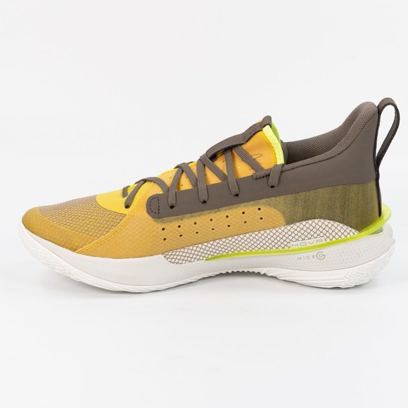 Under Armour Curry 7 'Zepplin Yellow' 2019 3021258-701 Basketball size 8 M 9.5 W - Picture 3 of 10